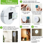 Rechargeable Motion Sensor LED Lamp White Circular