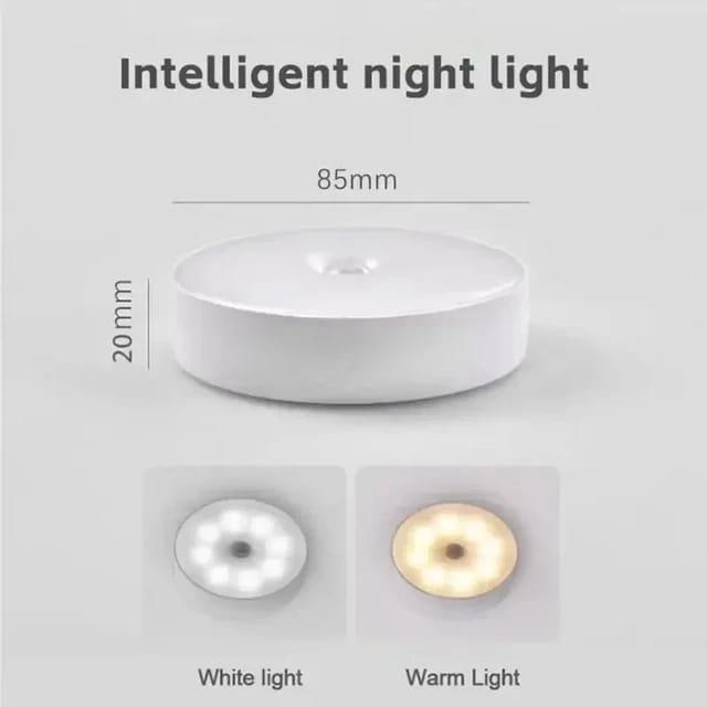 Rechargeable Motion Sensor LED Lamp White Circular