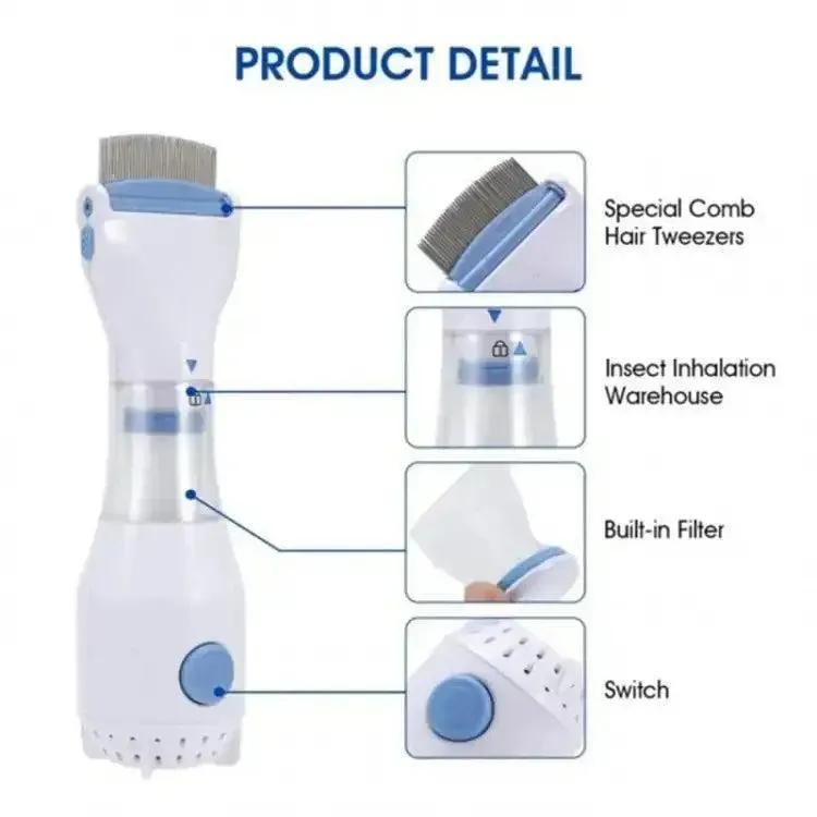 V-Comb Anti Lice Electric Machine with 4 Filters