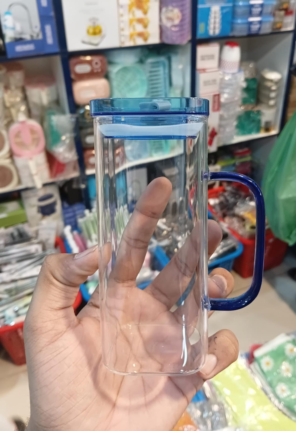 Transparent Square Tumbler With Drinking Glass Straw Mugs